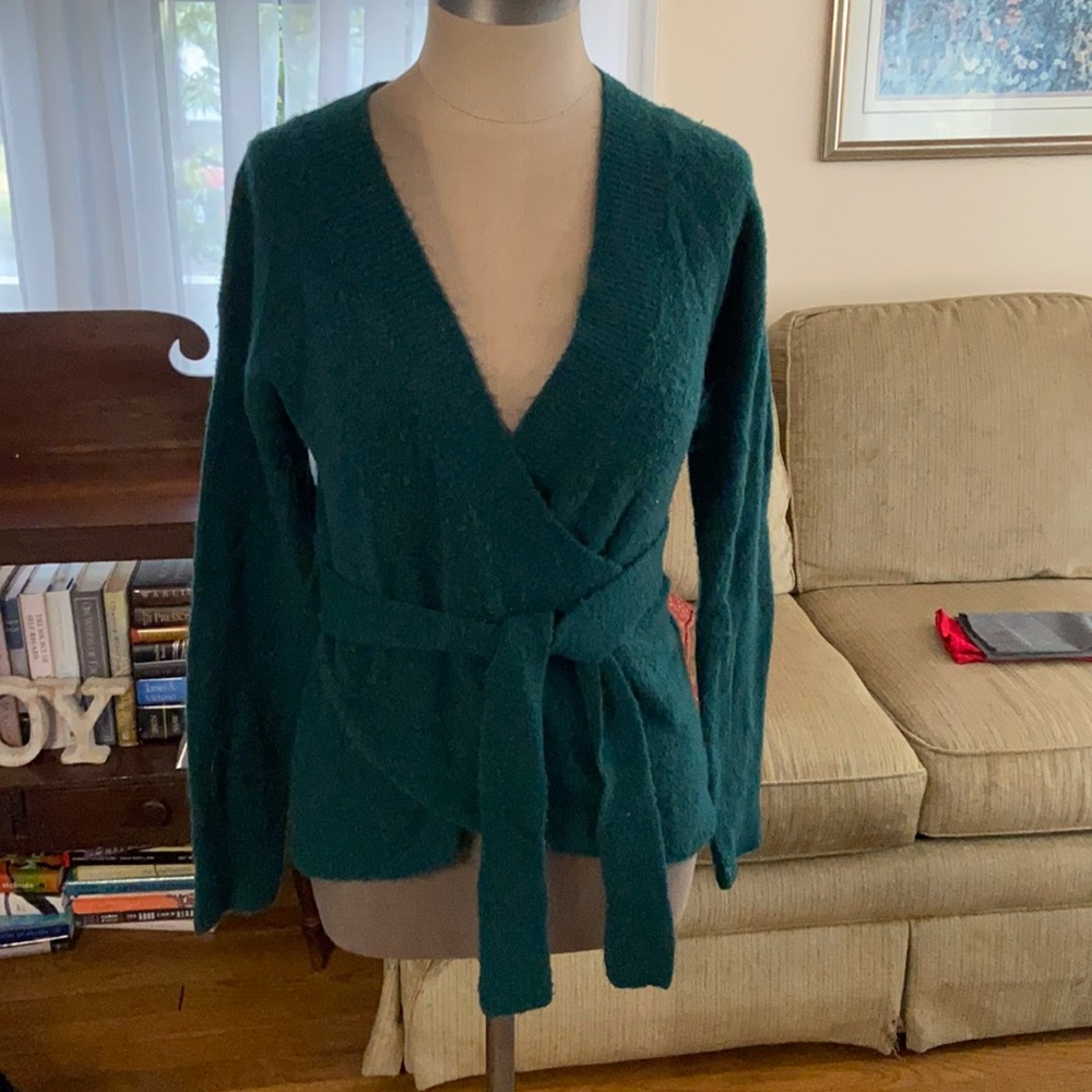 Faux wrap sweater